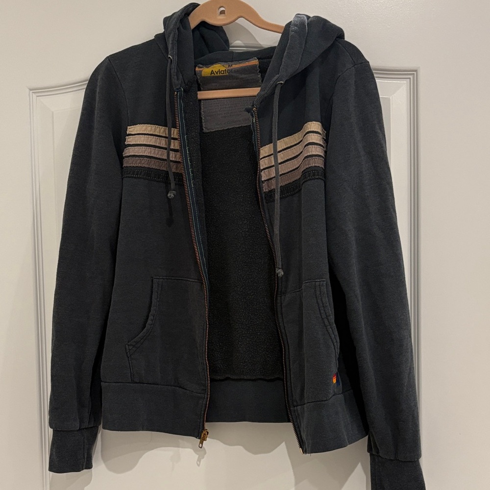 Aviator nation zip up hoodie